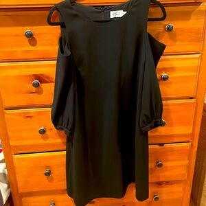 Eliza J black open shoulder dress size 12